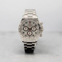 Daytona White Gold "Silver Racing"116509